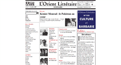 Desktop Screenshot of lorientlitteraire.com